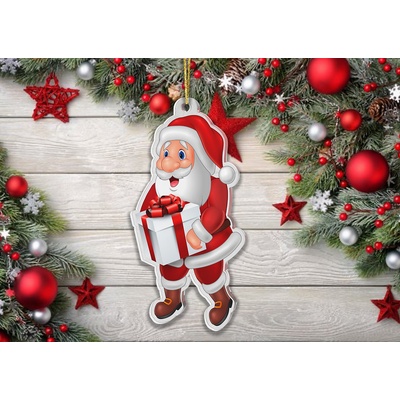 Bauer Decor Akrylátová vánoční ozdoba Santa Claus single univerzální