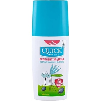 Quickline Репелент за деца против комари и кърлежи Quickline, 100 ml