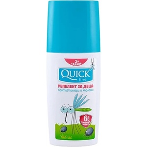Quickline Репелент за деца против комари и кърлежи Quickline - 100 ml