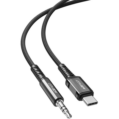 Acefast C1-08 audio USB Type-C - 3,5 mm mini jack (samec), 1,2m, černý