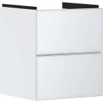 Hansgrohe Xevolos E - Шкафче за умивалник 58x48x48 см, 2 чекмеджета, матово бяло/металично бяло 54172320 (54172320)