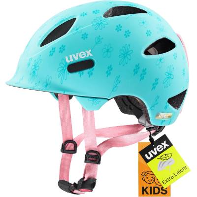 uvex OYO Style children's bicycle helmet, Flowers Cyan matt, 50-54 cm - S4100471017