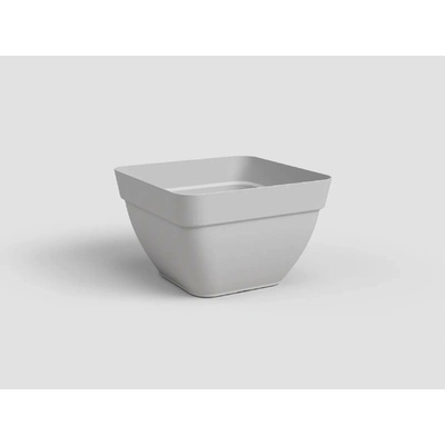Artevasi Květináč CAPRI čtvercový 37cm plast sv.šedá