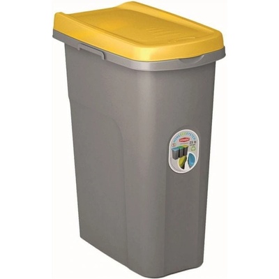 Stefanplast kôš na triedený odpad HOME ECO SYSTEM 25 l šedá / žlutá