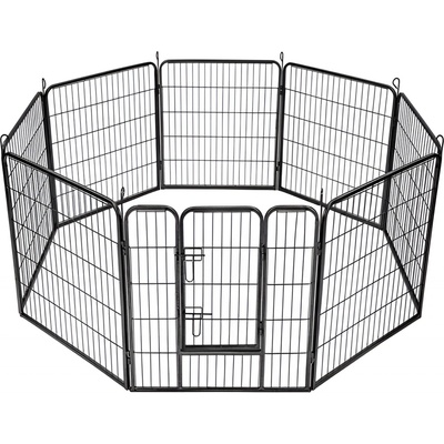 Malatec Kovová ohrádka pro pejsky a štěnata 8-dílná 80 x 80 cm – Sleviste.cz