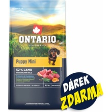 Ontario Puppy Mini Lamb & Brown Rice 6,5 kg