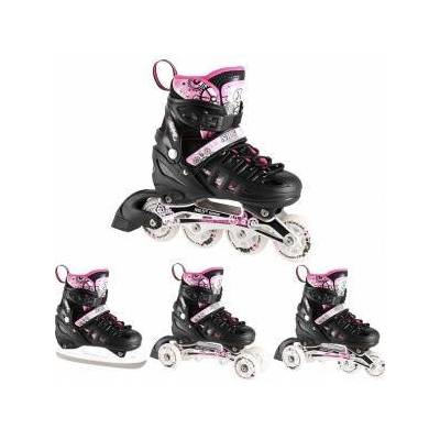 Rollers Nils Extreme NH10905 4in1 rose LED ROZM. L (39-42) LYWINDERS WITH DIM. HOCKEY PLOZA NILS EXTREME