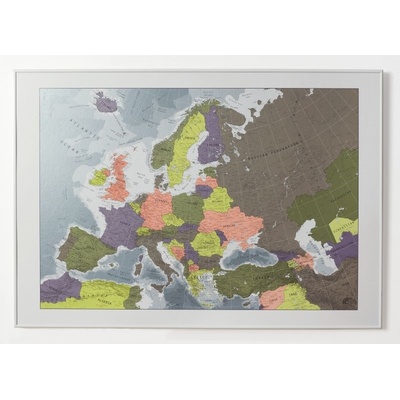 Future Map Company Evropa - nástěnná politická mapa Colour 2 Varianta: bez rámu v tubusu, Provedení: papírová mapa