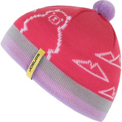 Sensor čepice BEAR dětská růžová