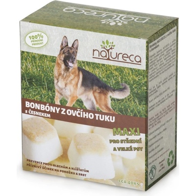 Natureca Maxi bonbóny z ovčího tuku s česnekem 250 g