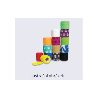 Zarys Samofixační obinadlo YellowBand 10 x 450 cm, červená 12 ks