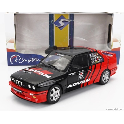 Solido BMW 3-series M3 e30 Advan Rally Drift Team 1990 Červená Černá 1:18