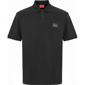 Hugo Блуза с яка Hugo Men's Delastolo Red Cotton Short Sleeve Polo Shirt - Black
