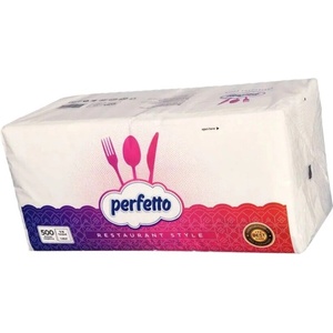 Perfetto Салфетки Perfetto, бели, 33х33 см, 1 пласт, 500 бр (6434567890999)