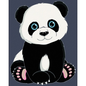 Zuty Malování podle čísel PANDA S MLÁDĚTEM