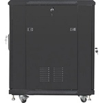 Lanberg rack cabinet 19" free-standing 15U/600x800 (flat pack) with mesh door black (FF01-6815-23B) - gtcomputers