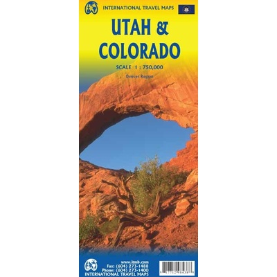 Utah & Colorado - přehledová mapa