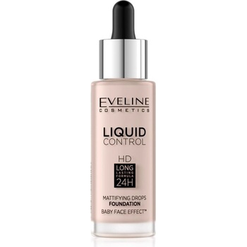 EVELINE COSMETICS Liquid Control HD Tekutý make-up s kapátkem 005 IVORY 32 ml