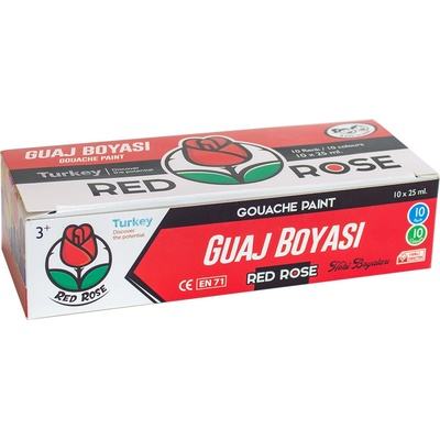 Бои за стъкло 10х 20мл Red rose GB2619