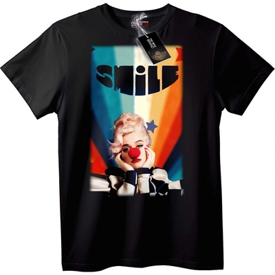 NOONEBRAND Тениска Усмивка на Клоунски Нос - 2XL, Black