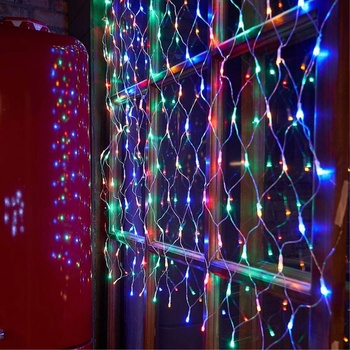 144 led мрежа 160 х 155 см. многоцветна К3