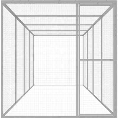 VidaXL Klietka pre mačky 6 x 1,5 x 1,5 m
