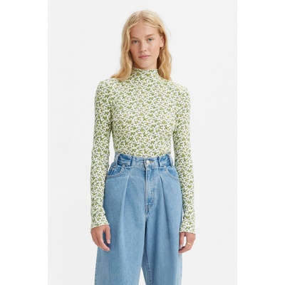 Levi's® Dámsky rolák Flora Mockneck Tee A4422 0001 Zelená