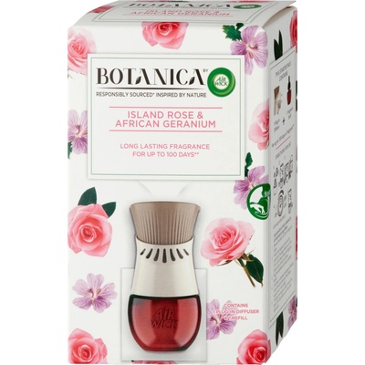Air Wick Botanica Island Rose elektrický osviežovač + náplň 19 ml