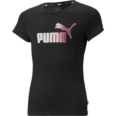 Puma ESS+BLEACH LOGO TEE Dámske tričko čierna