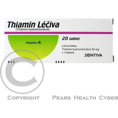 THIAMIN LÉČIVA POR 50MG TBL NOB 20