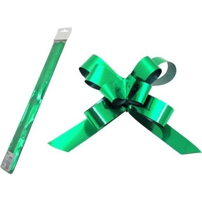 Stahovací stuha zelená metalická - 2 cm x 50 cm