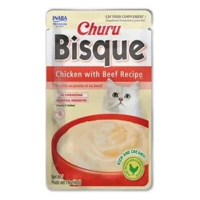 Inaba CIAO Bisque Cat Kura s hovädzím mäsom 12 x 40 g