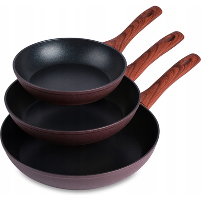 Topfann Sada pánví 3 kusy, stříbrné, s nepřilnavým povrchem, 20/24/28 cm
