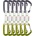 Ocún Комплект примки OCÚN Hawk QD Wire BIO-DYN 6-pack green