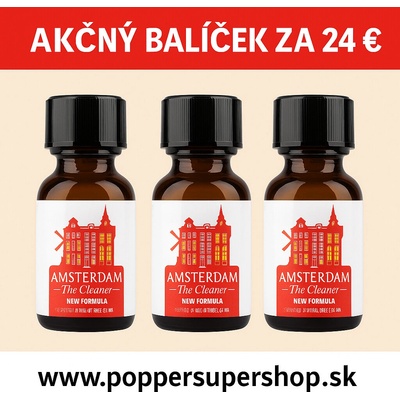 Poppers AMSTERDAM TRIO BALÍČEK 3 x 24 ml