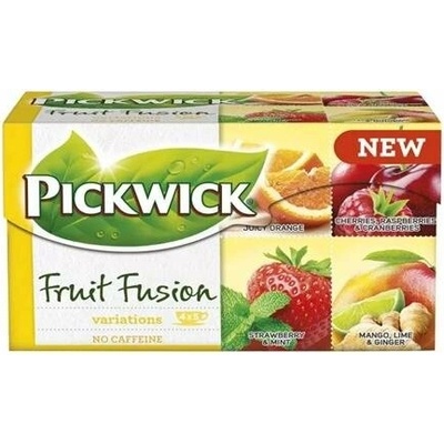 PICKWICK Fruit Fusion Variácie Yellow pomaranč jahoda višňa mango 20 x 1,75 g