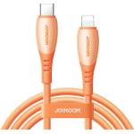 JOYROOM USB-C към Lightning кабел за Apple устройства с Lightning порт - Joyroom S-A59 Vibrant Series Fast Charging USB-C to Lightning Cable PD 30W (120 см) (оранжев) (S-A59 C-L 30W 1.2m orange)