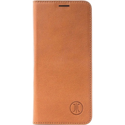 JT BERLIN BookCase Tegel Case - хоризонтален кожен (естествена кожа) калъф тип портфейл за iPhone 11 Pro Max (кафяв)