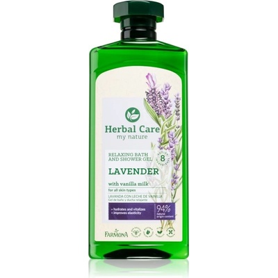 Farmona Herbal Care Lavender sprchový a kúpeľový gél s levanduľou 500 ml