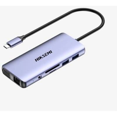 USB Хъб DS11, 4K, HDMI, VGA, SD, TF, USB 3.0, USB 2.0 (HS-HUB-DS11)