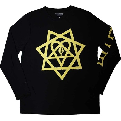 Metal Rock Off Him Heartagram Honeycomb Čierna