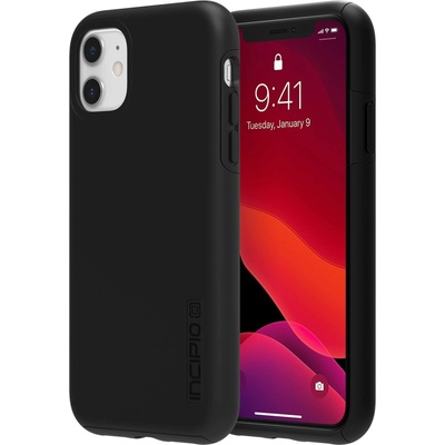 Incipio DualPro Case - удароустойчив хибриден кейс за iPhone 11 (черен)