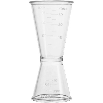 Horecano BARWARE-Мярка за алкохол двустранна акрил 20/40ml Джигър (231986) (01981638)