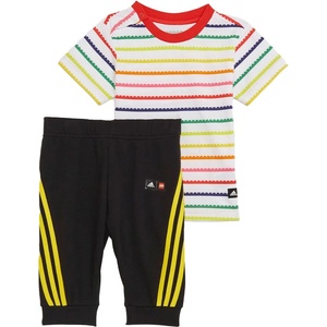 Adidas x Classic Lego Tee And 3/4 Pants Set White/Multi - dress4less