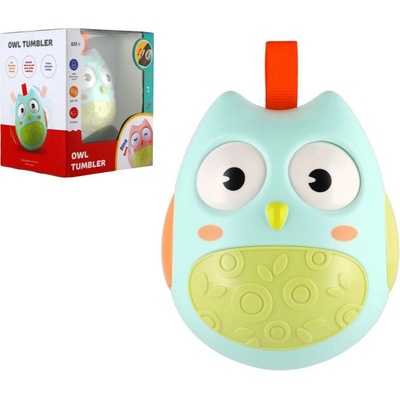 Teddies Roly Poly sova plast 11cm se zvukem