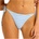 Seafolly Дамско бикини долнище Seafolly Women's Mesh Effect Tie Side Rio Pant Bikini bottom - Powder Blue / White - размер 40 (EU) (150-4262-0615)