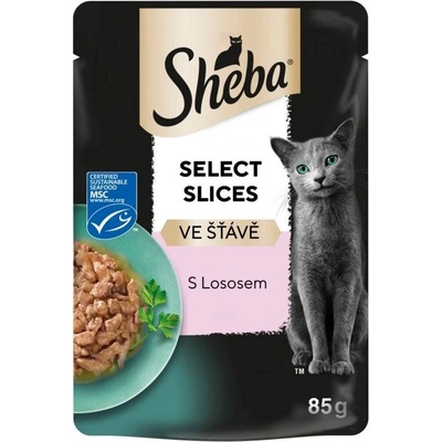 Sheba Select Slices плик с сьомга в сос 85 г