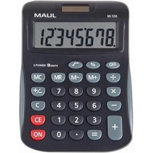 MAUL Калкулатор, настолен, 8 цифри, maul "mj 550", черно-сив 7263490 (7263490) Калкулатори