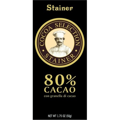 Stainer hořká 80% s kakaovými boby con pepito di cacao 50 g