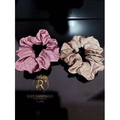 Radi handmade Скрънчи светло виолетово и бежаво (683)